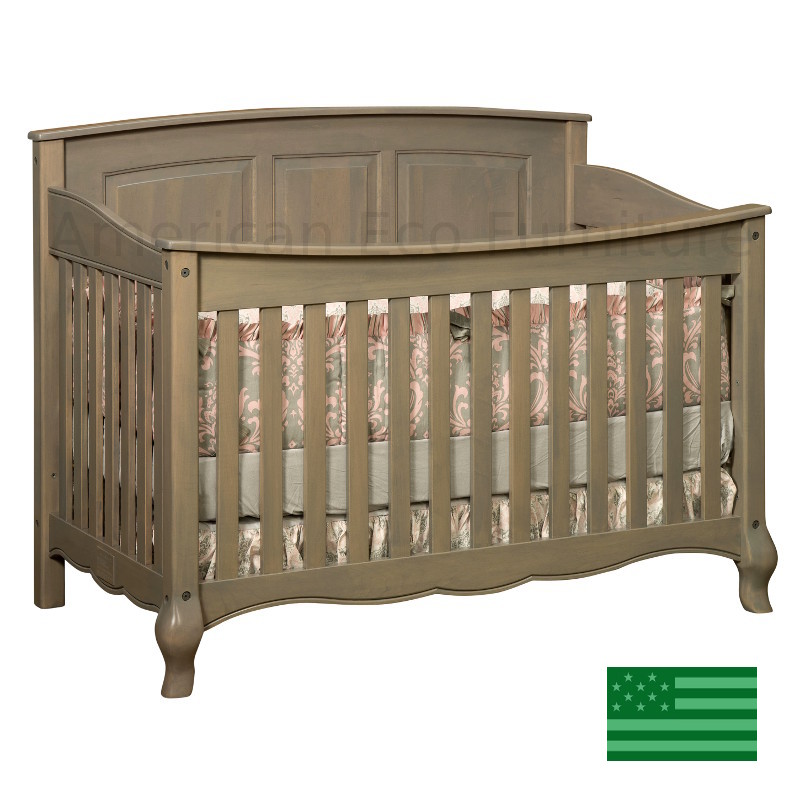 French Country Slats 4 in 1 Convertible Baby Crib