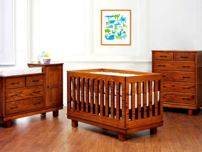 solid wood baby crib