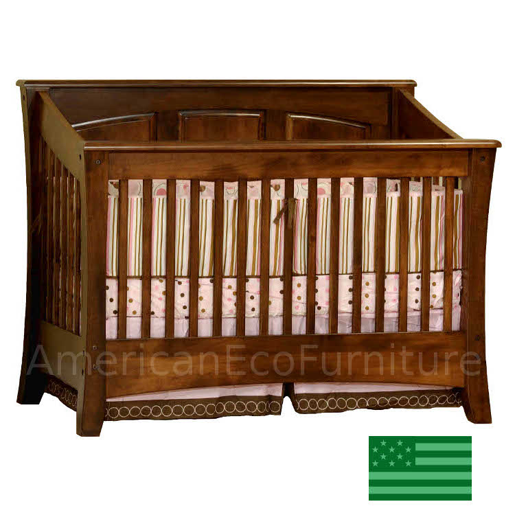 solid maple crib