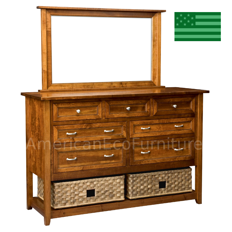 Amish Claremont Dresser Usa Made Dressers American Eco Furniture