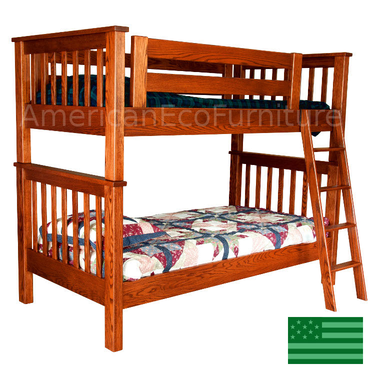 Custom Bunk Beds Made In America Usa Children S Furniture Makenzie Bunk Bed