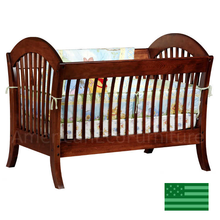 solid maple crib