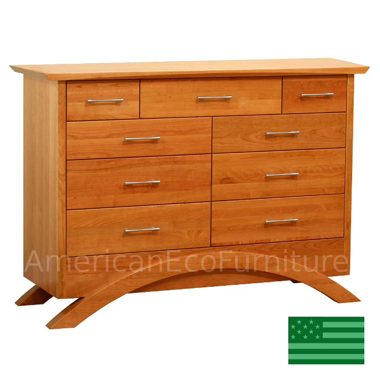 Amish Sunrise 9 Drawer Dresser Usa Made Dressers American Eco