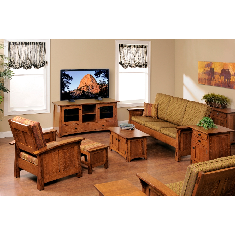 Amish Mission Viejo Sofa Solid Wood Made In Usa American Eco