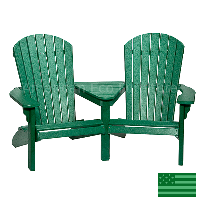 Newport Beach Twin Adirondack Chairs - Poly