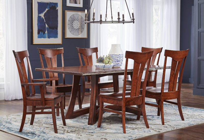 Made In America Dining Chairs Amish, American Made Dining Room Set