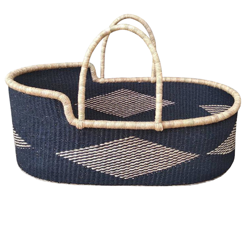 Indigo Bolga Moses Basket