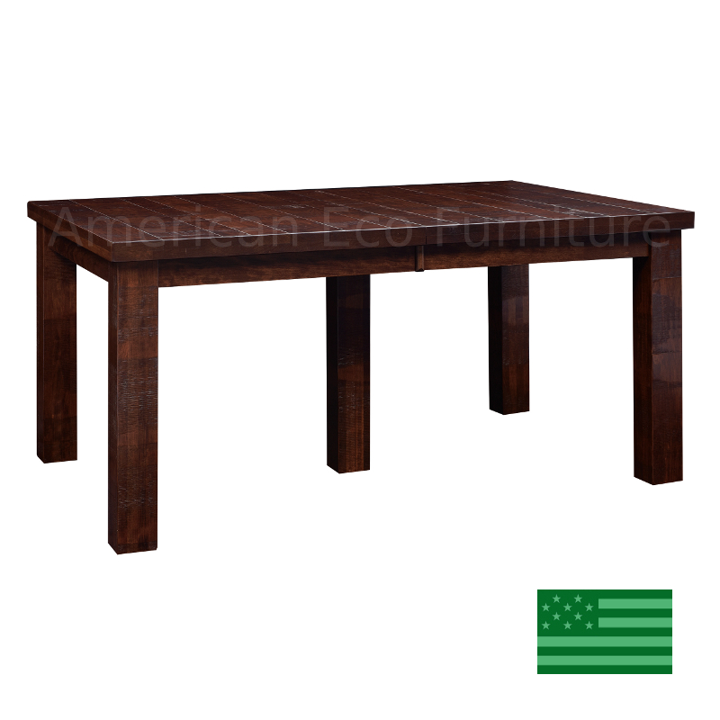 Loveland Dining Table Made in the USA Solid Wood American Eco Furniture