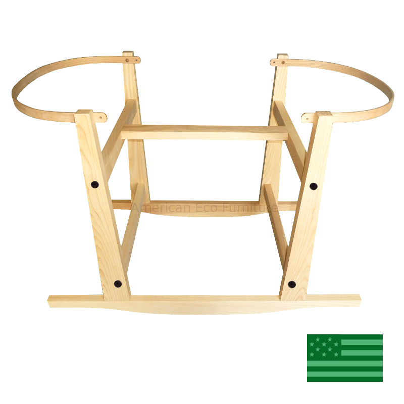 z Rocking Moses Basket Stand - Natural