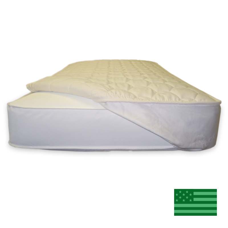 z 1-21-20 Naturepedic Organic Quilted Twin Mattress Topper - NO LONGER AVAILABLE