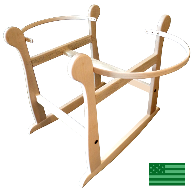 Regal Rocker Moses Basket Stand - Natural