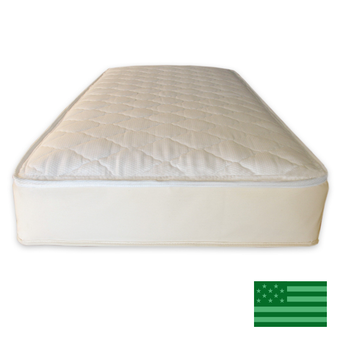 Naturepedic Organic Ultra Quilted 2 in 1 Twin Mattress - Waterproof