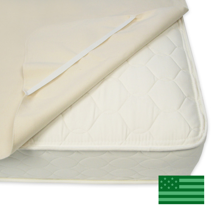 z 1-21-20 Naturepedic Organic Flannel Twin Mattress Protector Pad - Non Waterproof - NO LONGER AVAILABLE