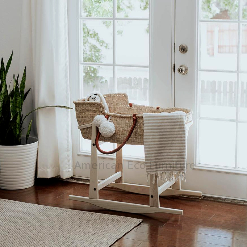 plum and sparrow moses basket stand