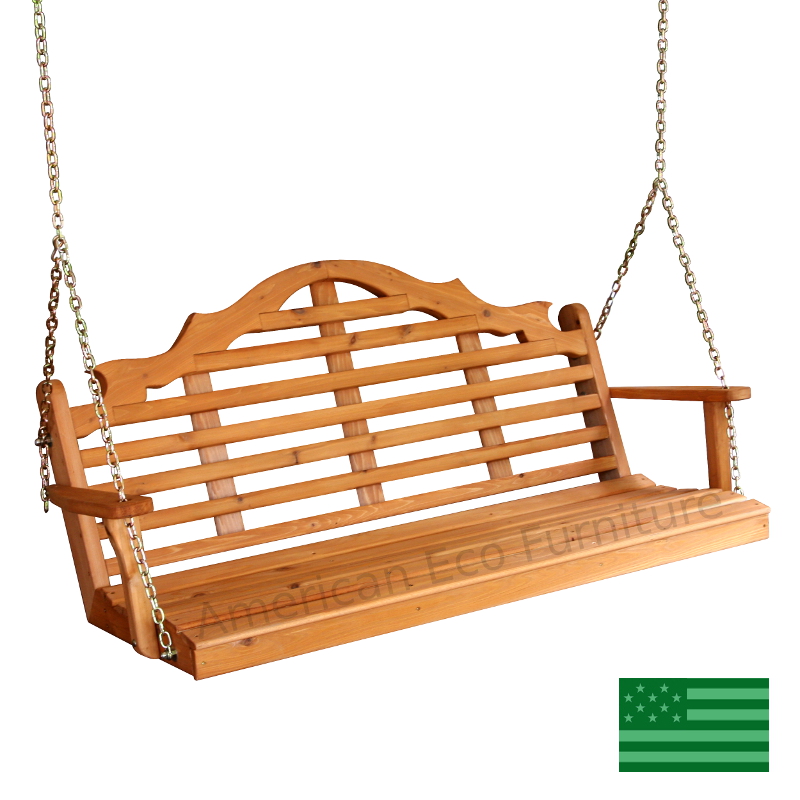 Cedar Minorca Porch Swing