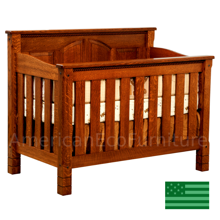 trinity convertible baby crib made in usa solid wood