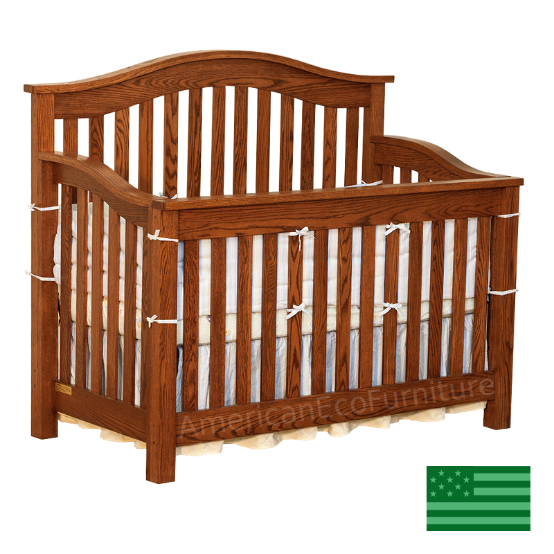 aria convertible baby crib made in usa solid wood