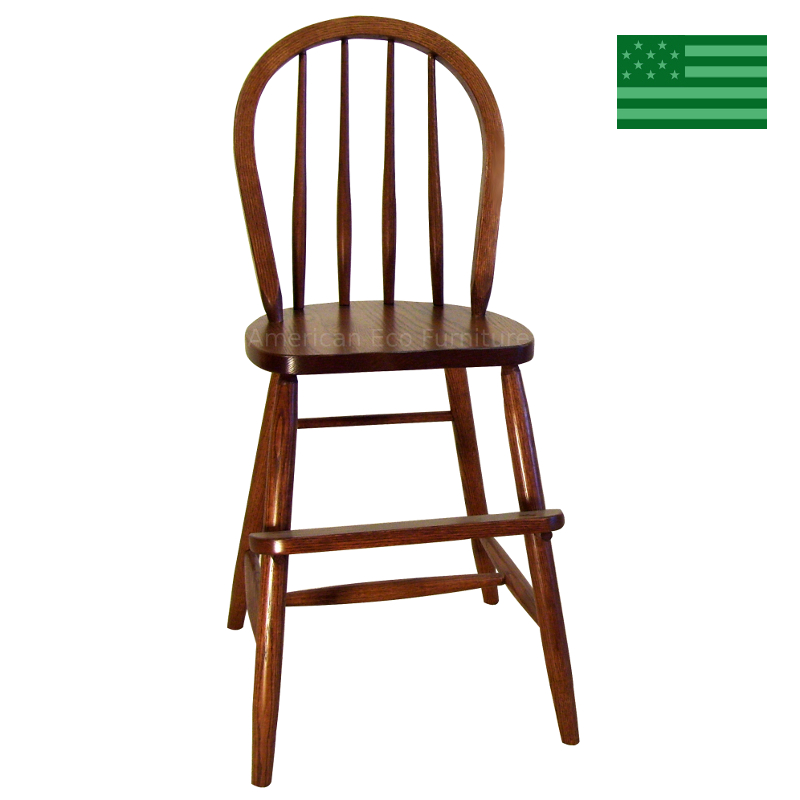 Bow Back Wooden Youth Chair Made in USA American Eco Furniture