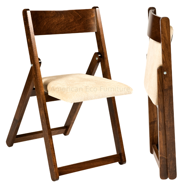 Optional Folding Chair (shown here in Brown Maple)