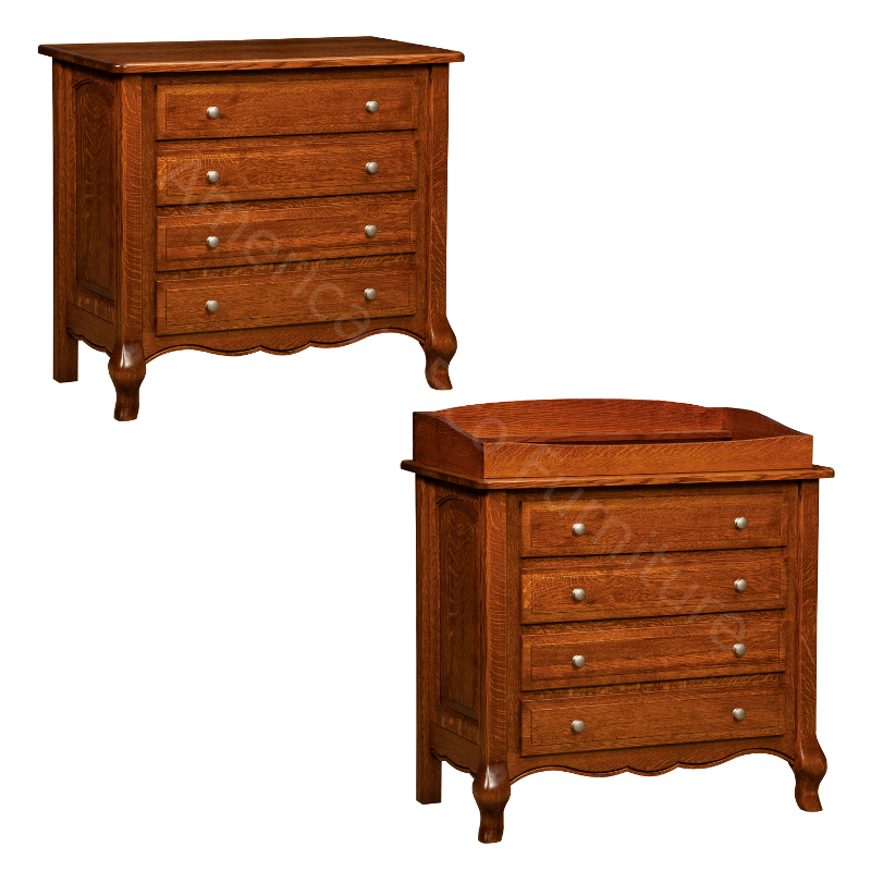 4 Drawer Dresser / Baby Changer (Shown in QSWO)