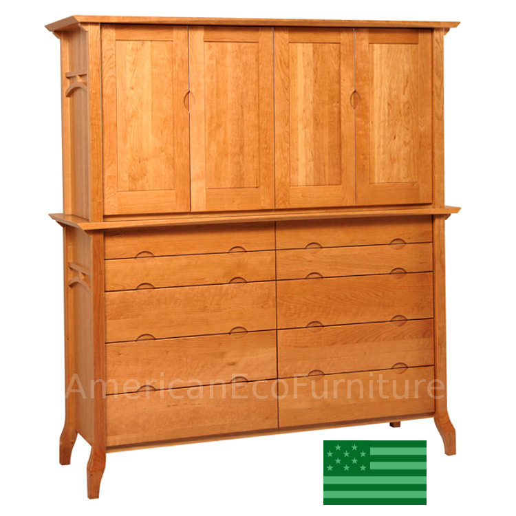 Amish Glendale Mule Chest Solid Wood Made in USA American Eco