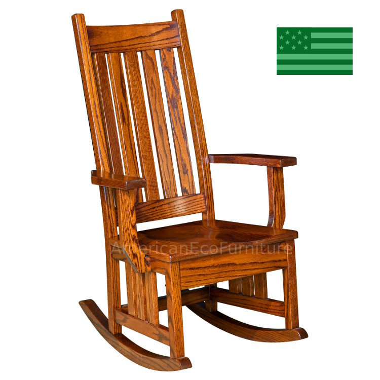 Hoosier Mission Rocking Chair