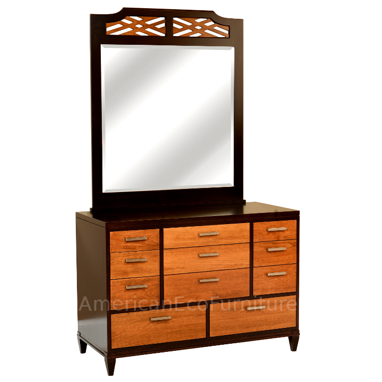 48" 11 Drawer Dresser & Mirror