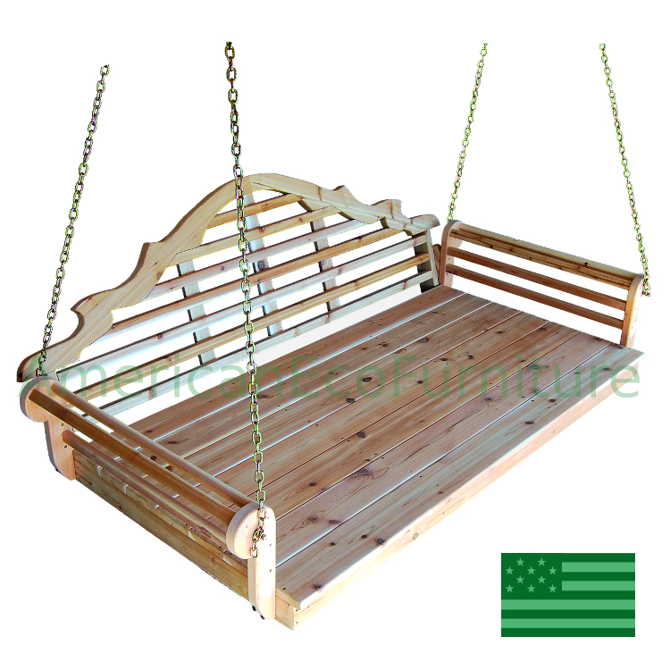 Cedar Minorca Porch Swing Bed