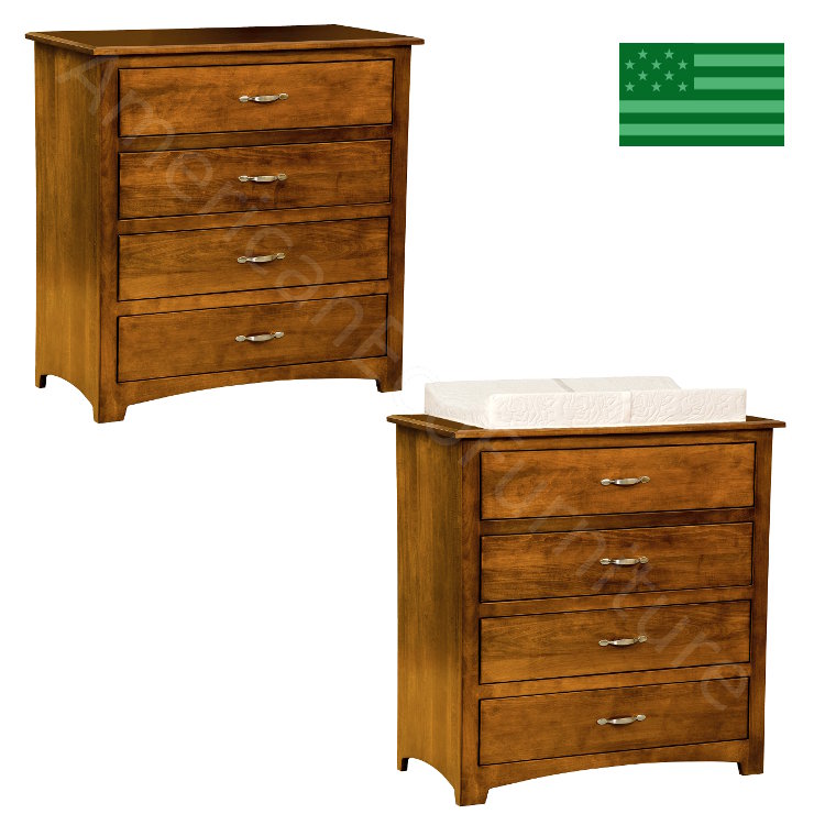 Monterey 4 Drawer Dresser & Baby Changer