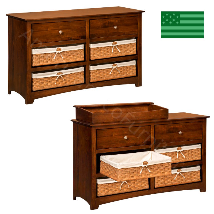 Monterey 6 Drawer Dresser & Baby Changer