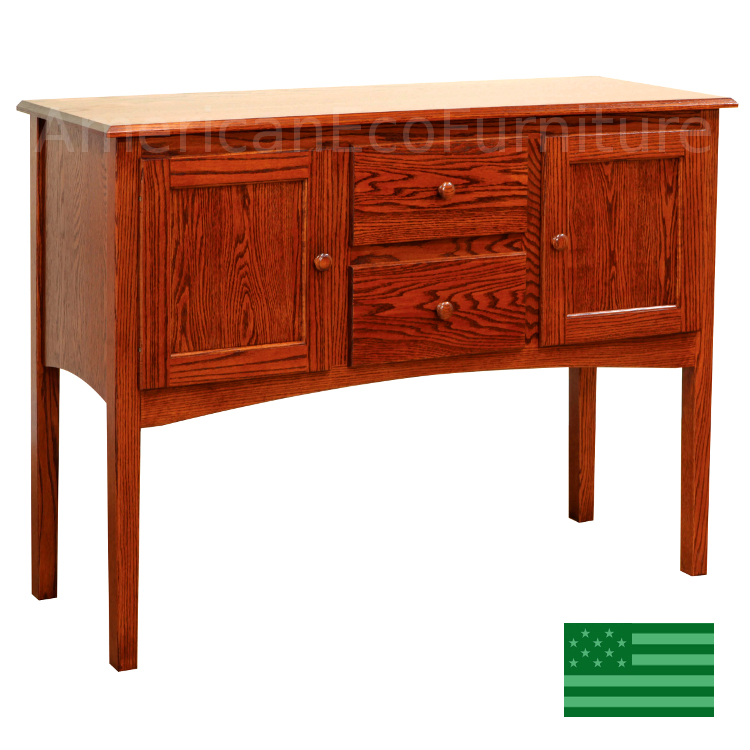 Amish Sherwood Sideboard Solid Wood Made in USA American Eco Furniture