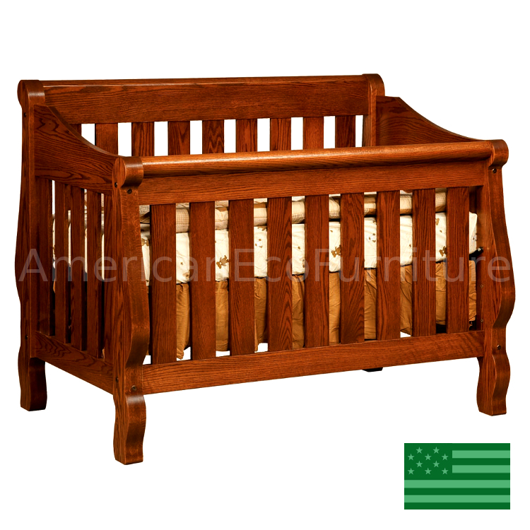Sleigh 4 in 1 Convertible Baby Crib