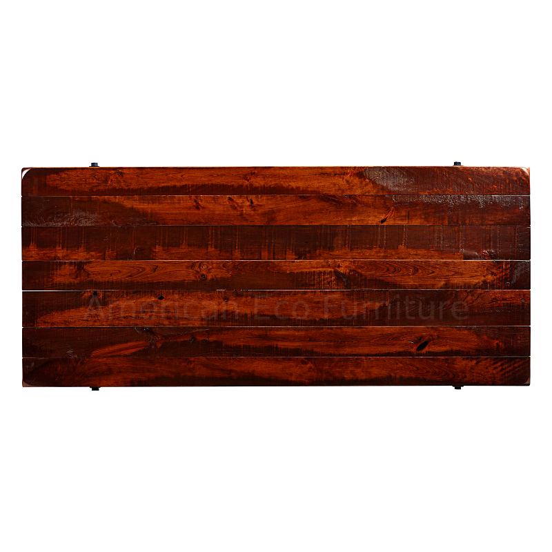 Ventura Trestle Dining Table Made in USA Solid Wood American Eco